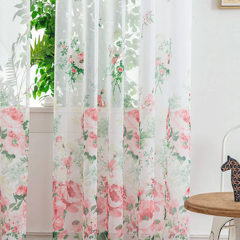 Polyester mesh curtain in beige, light transmission, bedroom window, modern simplicity style