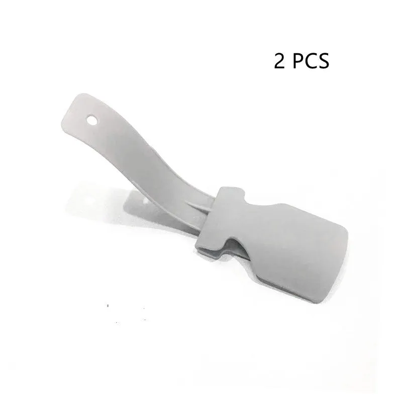 Lazy shoe lifter PP plastic polypropylene shoehorn 16.5 x 4.6cm compact size lightweight 18.5g shoe helper for easy slip-on no bending home use multiple colour options blue grey pink red white