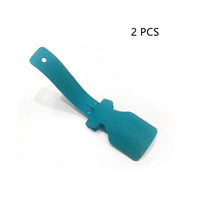 Lazy shoe lifter PP plastic polypropylene shoehorn 16.5 x 4.6cm compact size lightweight 18.5g shoe helper for easy slip-on no bending home use multiple colour options blue grey pink red white
