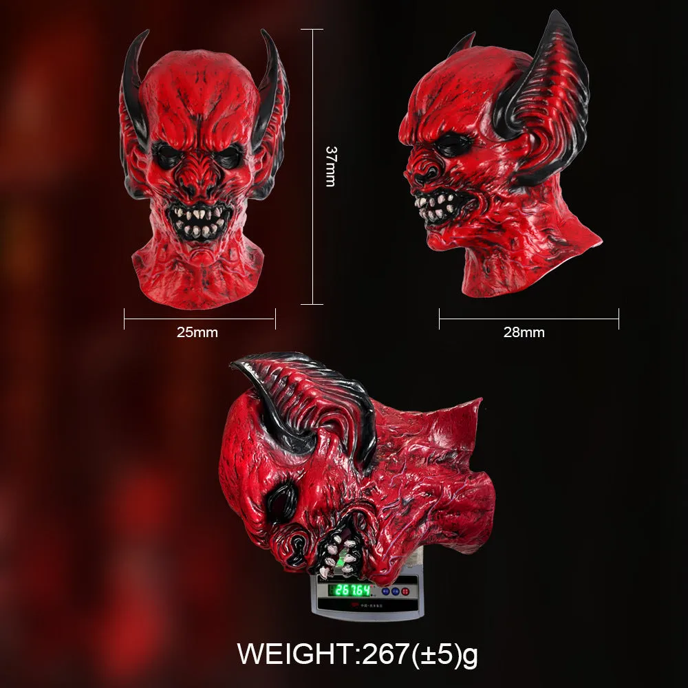 Red bat hood mask made from RP foam for Halloween and Christmas party dress-up