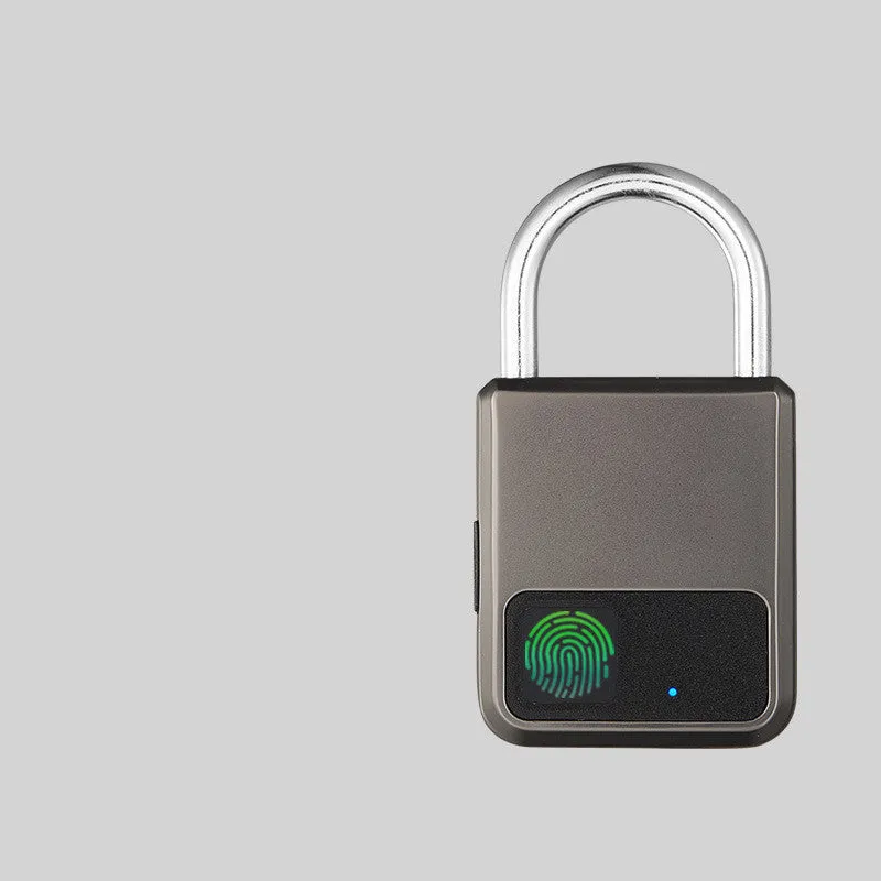Smart Fingerprint Padlock Waterproof Anti-theft with rechargeable lithium battery for locker and luggage security