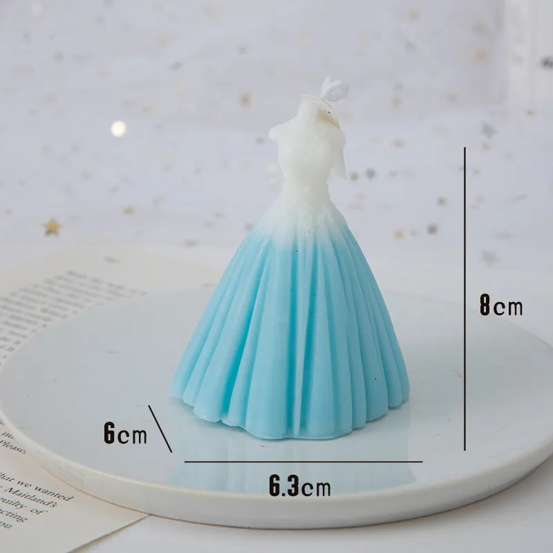 Handmade paraffin wax cylindrical wedding aromatherapy candle in pure white (tuberose) colour