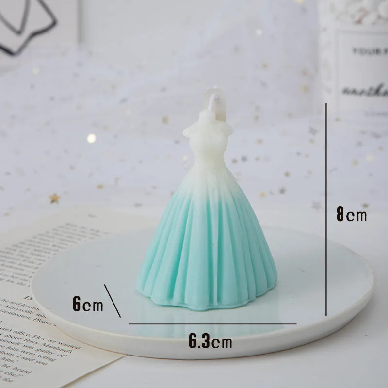 Handmade paraffin wax cylindrical wedding aromatherapy candle in pure white (tuberose) colour