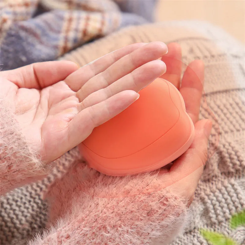 Mini USB rechargeable cat paw electric hand warmer in pink with two temperature settings