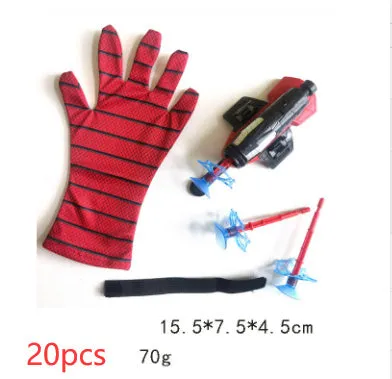 Spider Launcher Hero Upgrade wrist sucker glove transmitter toy set in plastic
