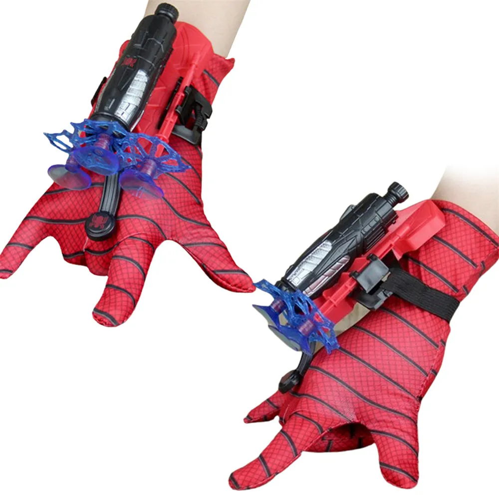 Spider Launcher Hero Upgrade wrist sucker glove transmitter toy set in plastic