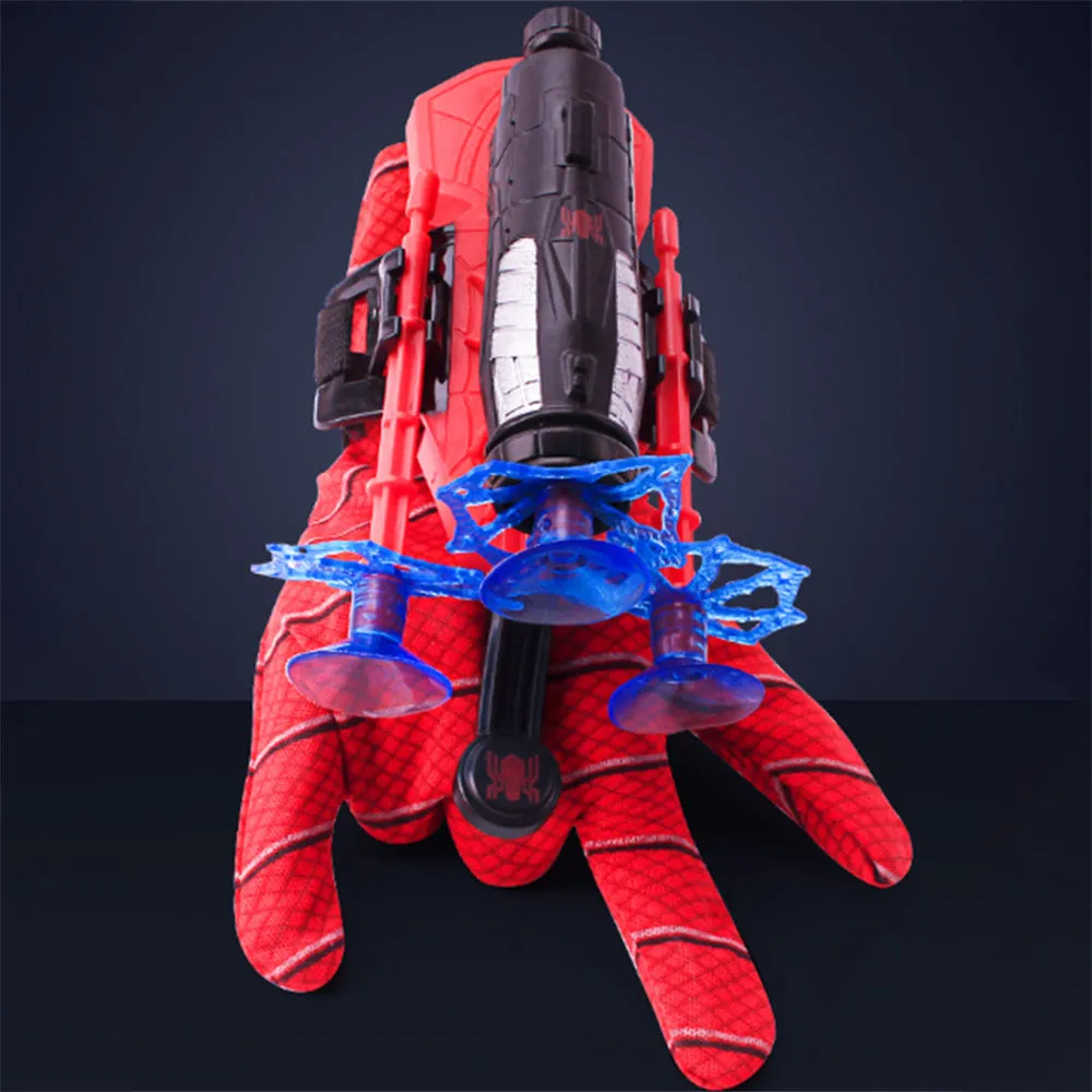 Spider Launcher Hero Upgrade wrist sucker glove transmitter toy set in plastic