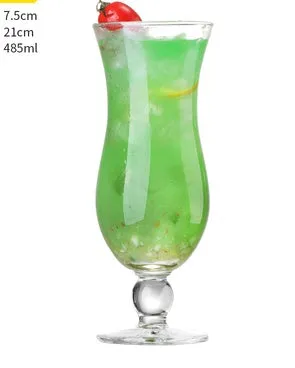 Transparent lead-free glass cocktail glass with seamless flat base and satin-board wall design