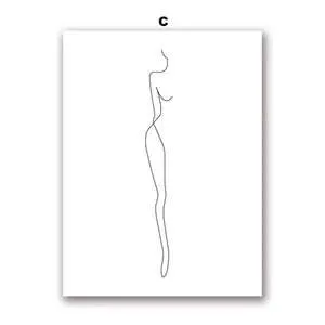 Frameless canvas wall art with spray painting finish in four sizes and colour styles