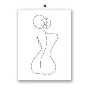 Frameless canvas wall art with spray painting finish in four sizes and colour styles