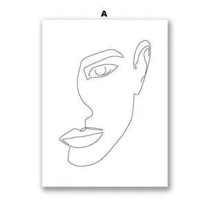 Frameless canvas wall art with spray painting finish in four sizes and colour styles