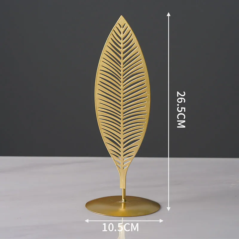 Nordic style wrought iron decorative craft with copper plastic finish, hanging ornament for modern home furnishing