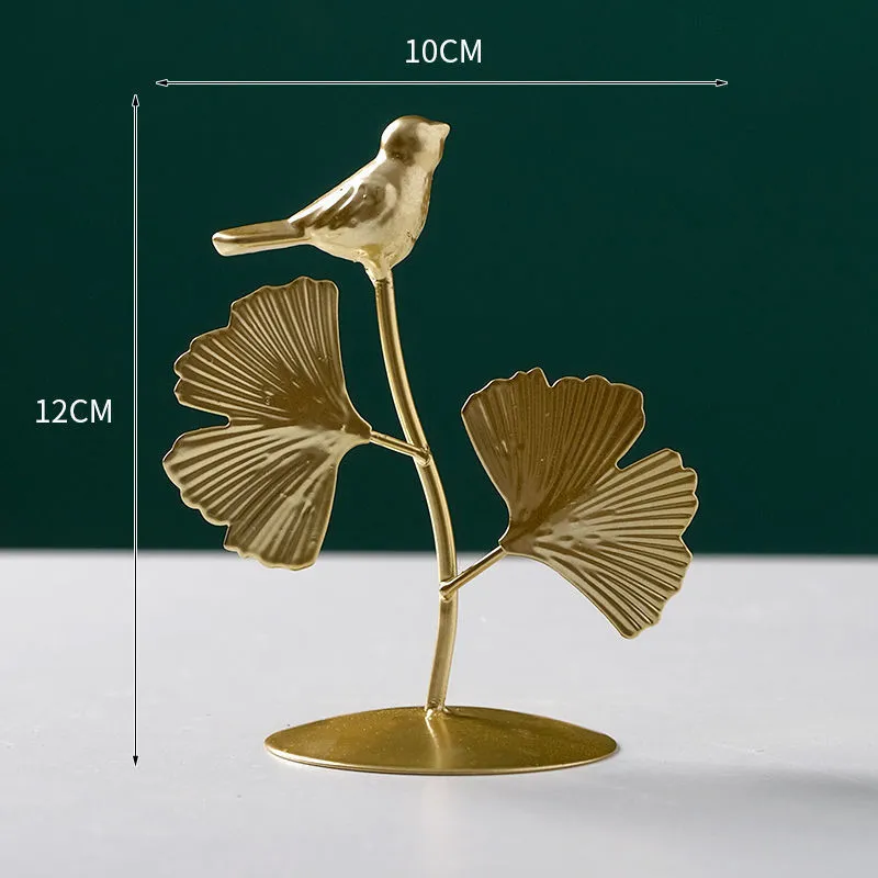 Nordic style wrought iron decorative craft with copper plastic finish, hanging ornament for modern home furnishing