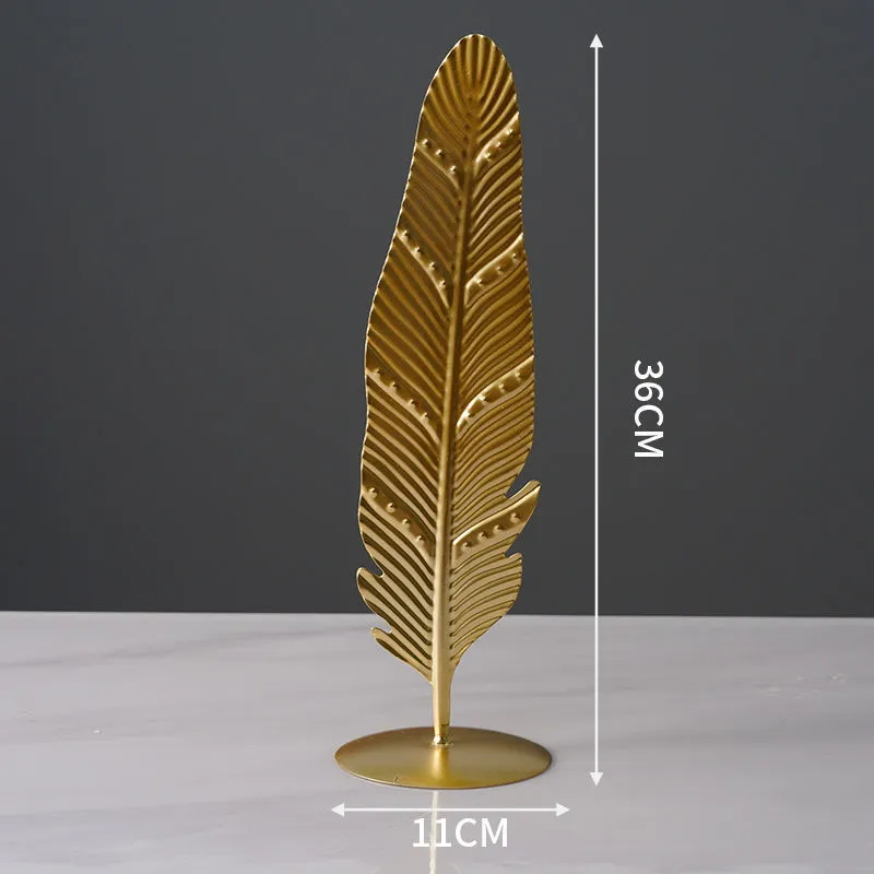 Nordic style wrought iron decorative craft with copper plastic finish, hanging ornament for modern home furnishing