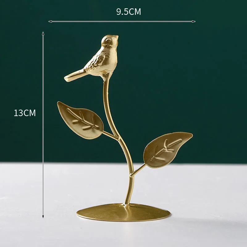 Nordic style wrought iron decorative craft with copper plastic finish, hanging ornament for modern home furnishing