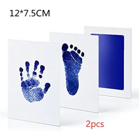 Baby hand and foot print disposable ink pad in multiple colours for keepsake crafting