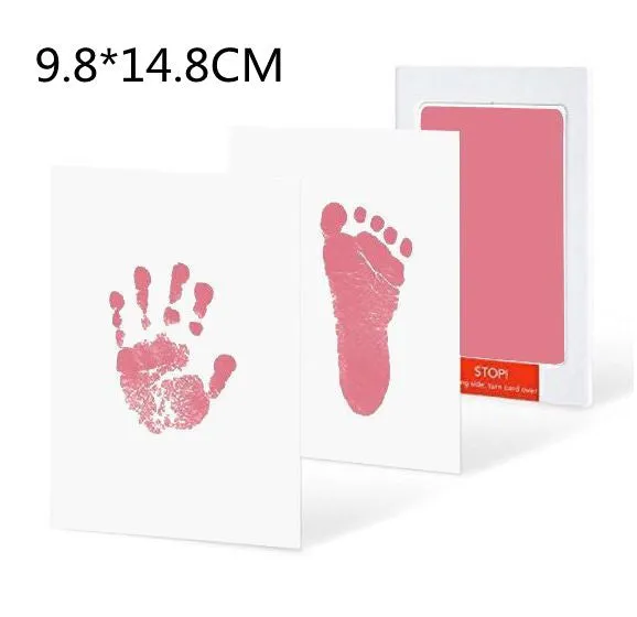 Baby hand and foot print disposable ink pad in multiple colours for keepsake crafting