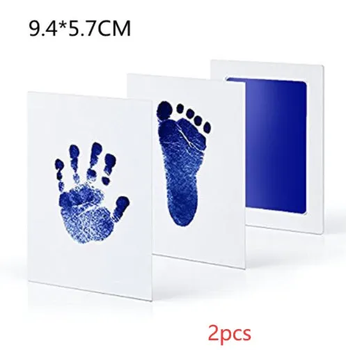Baby hand and foot print disposable ink pad in multiple colours for keepsake crafting