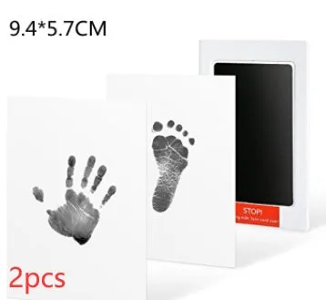 Baby hand and foot print disposable ink pad in multiple colours for keepsake crafting