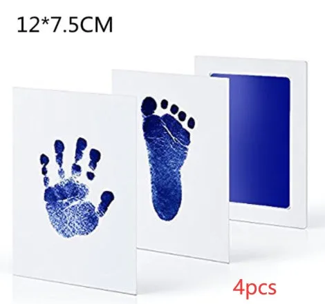 Baby hand and foot print disposable ink pad in multiple colours for keepsake crafting