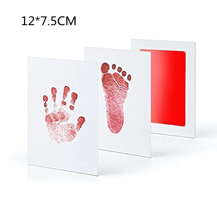 Baby hand and foot print disposable ink pad in multiple colours for keepsake crafting