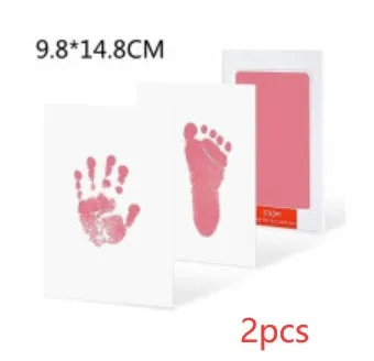 Baby hand and foot print disposable ink pad in multiple colours for keepsake crafting