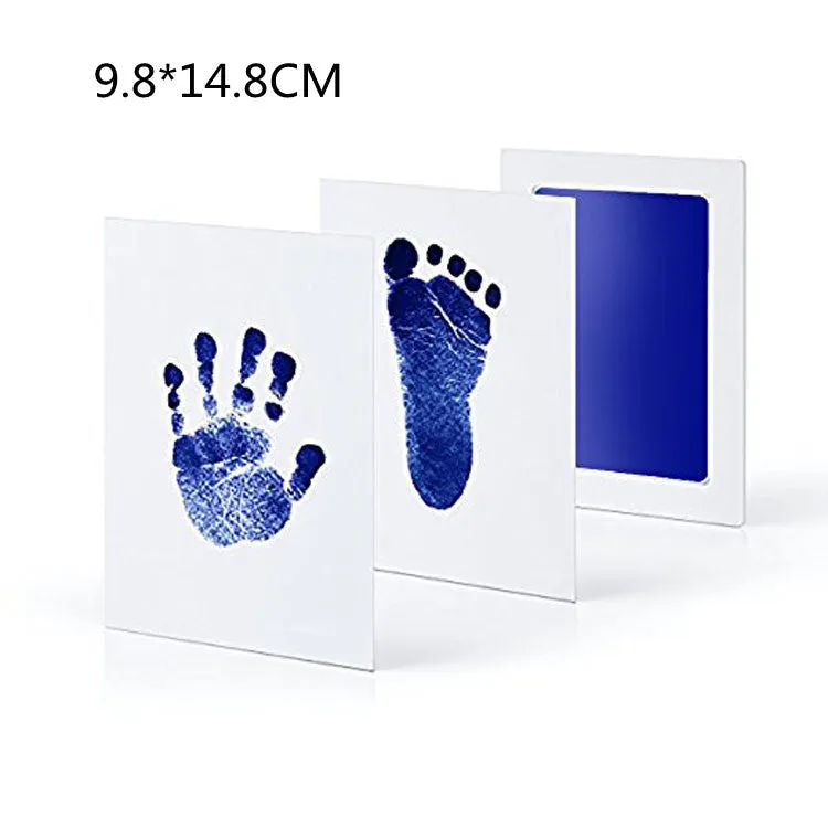Baby hand and foot print disposable ink pad in multiple colours for keepsake crafting