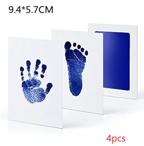 Baby hand and foot print disposable ink pad in multiple colours for keepsake crafting