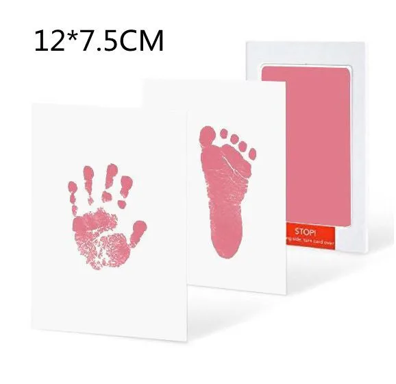 Baby hand and foot print disposable ink pad in multiple colours for keepsake crafting