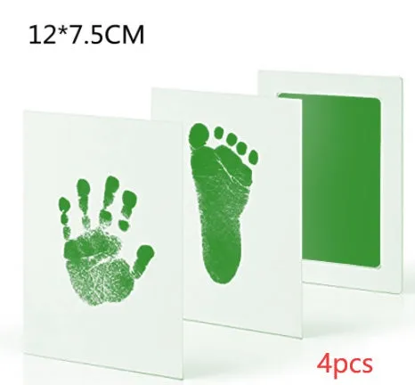 Baby hand and foot print disposable ink pad in multiple colours for keepsake crafting