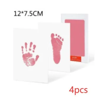 Baby hand and foot print disposable ink pad in multiple colours for keepsake crafting