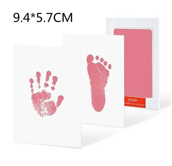 Baby hand and foot print disposable ink pad in multiple colours for keepsake crafting