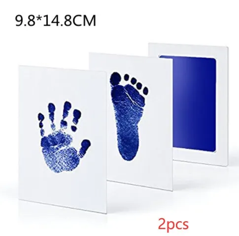 Baby hand and foot print disposable ink pad in multiple colours for keepsake crafting