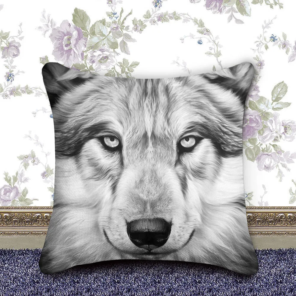 DIY full diamond drawing cotton pillowcase 40x40cm with resin diamonds and craft kit on white background