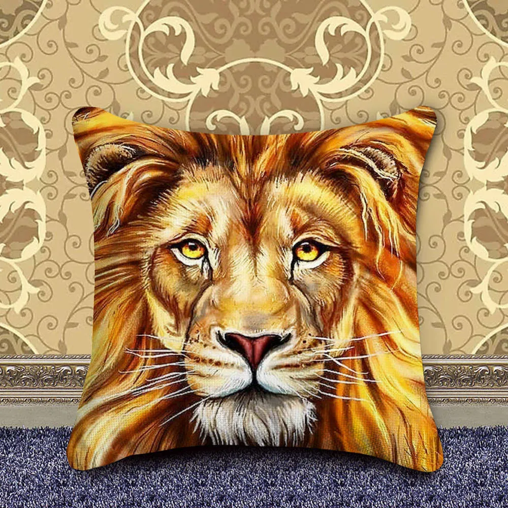 DIY full diamond drawing cotton pillowcase 40x40cm with resin diamonds and craft kit on white background