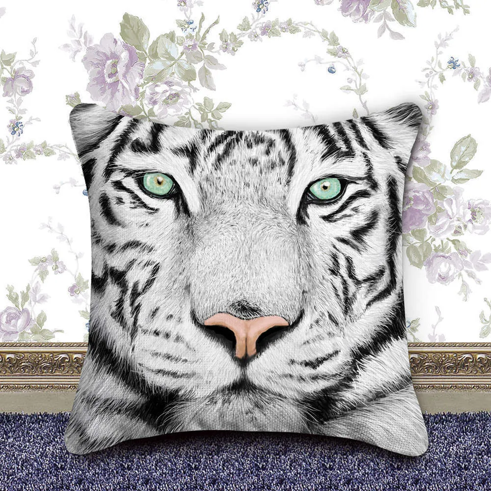 DIY full diamond drawing cotton pillowcase 40x40cm with resin diamonds and craft kit on white background