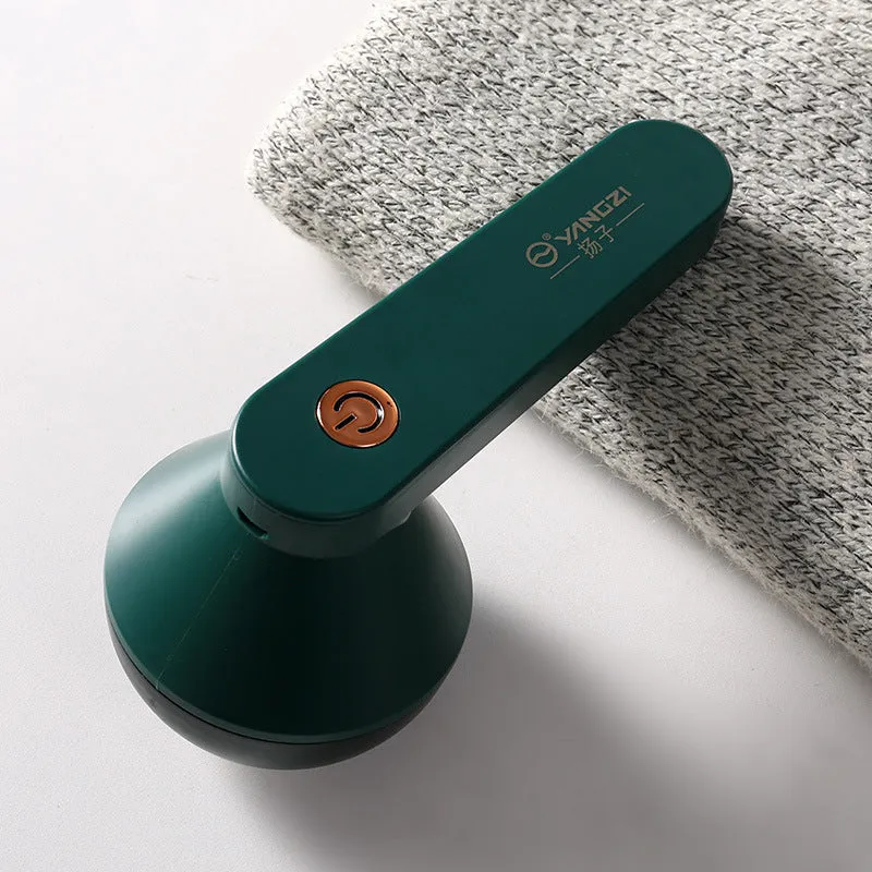 USB rechargeable hair trimmer plastic body green colour 170g 13.5cm