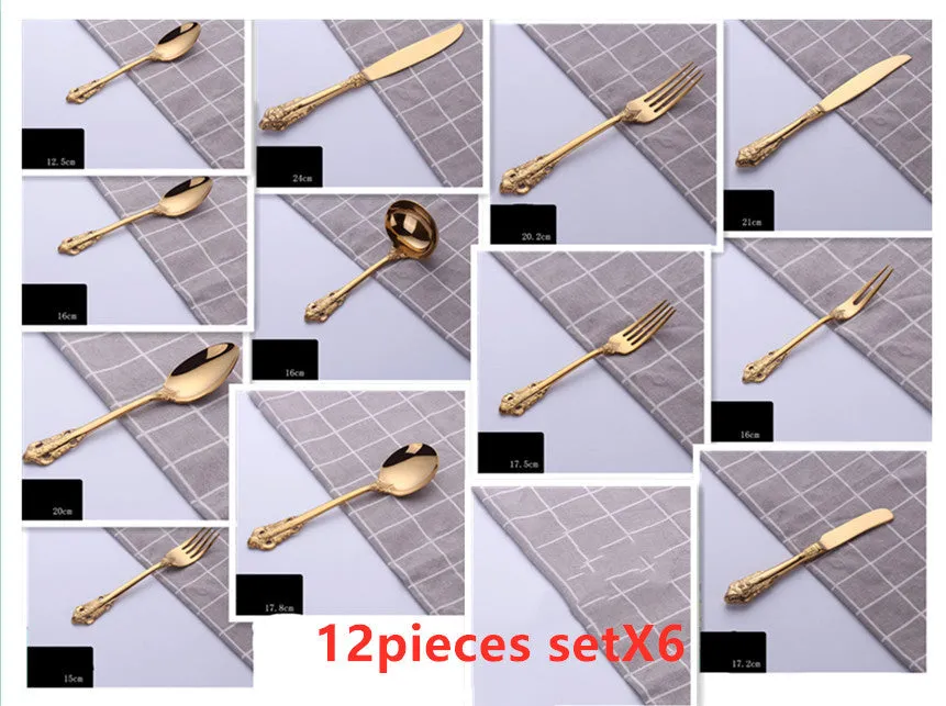 Stainless steel cutlery set with main knife, main fork, main spoon, and teaspoon in silver finish