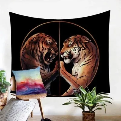 Plush polyester fibre wall tapestry tarpaulin in 150x130cm size for home decor background
