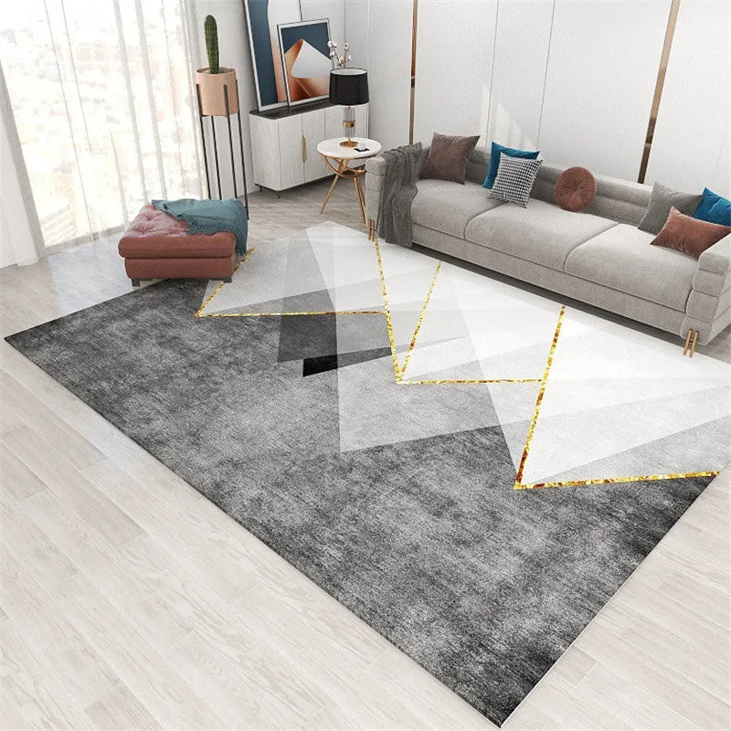 Nordic rectangle carpet with viscose fibre, available in size 200x300cm, colour Simplicity