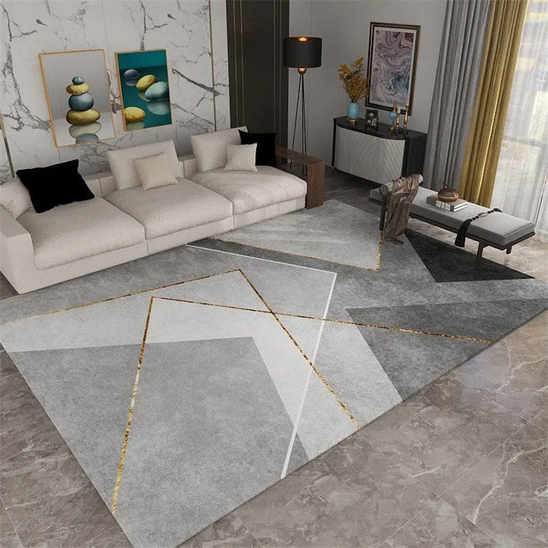 Nordic rectangle carpet with viscose fibre, available in size 200x300cm, colour Simplicity