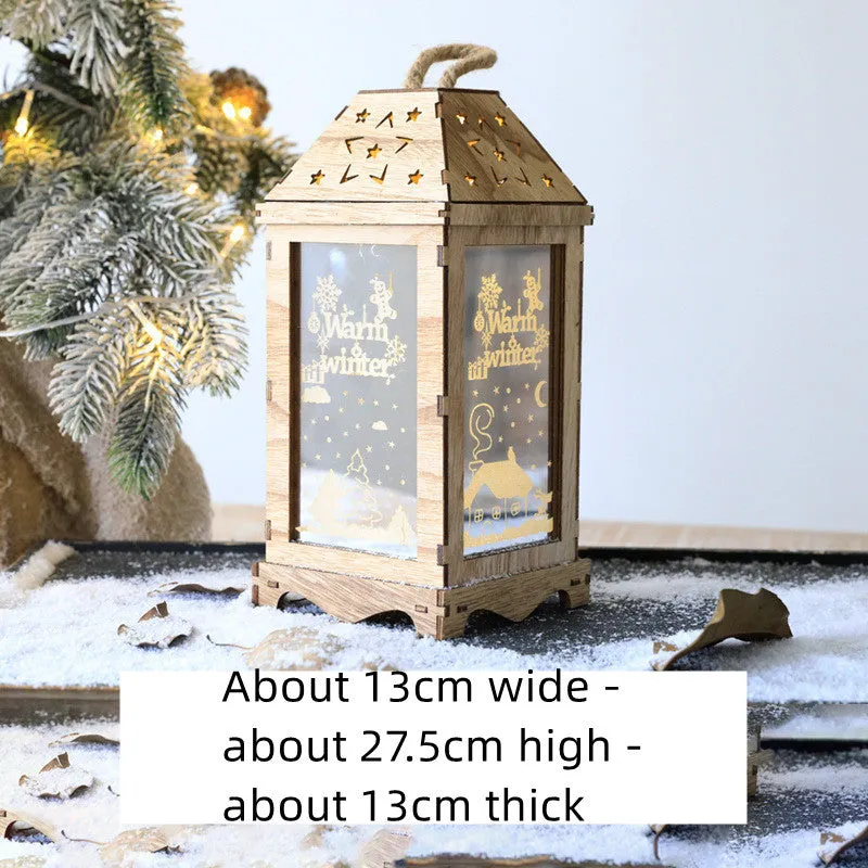 Wooden Christmas calendar with 24 red and green compartments for advent countdown, 37x32x6 cm