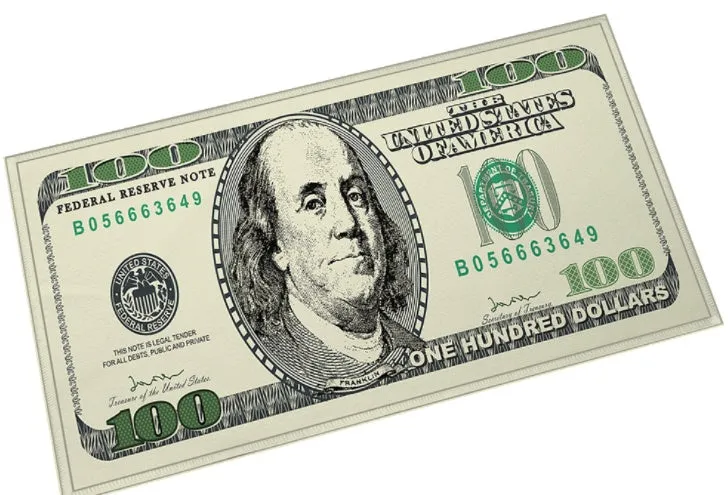 Fashion carpet with retro dollar US dollar design machine-woven for entrance corridor living room bedroom