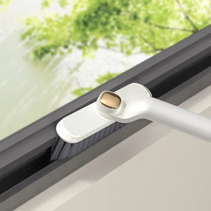 Household multi-function rotating 2-in-1 gap cleaning brush in three colours for stubborn tile stains