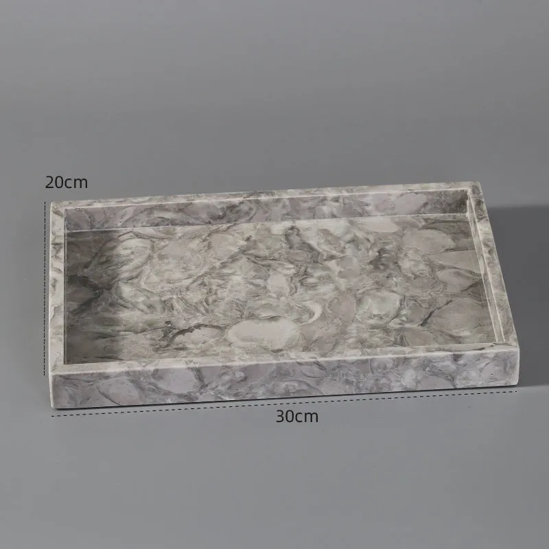 Marble bathroom toilet set with Bawang flower pattern including 16 pieces such as tissue boxes, lotion bottles, soap dishes, trays