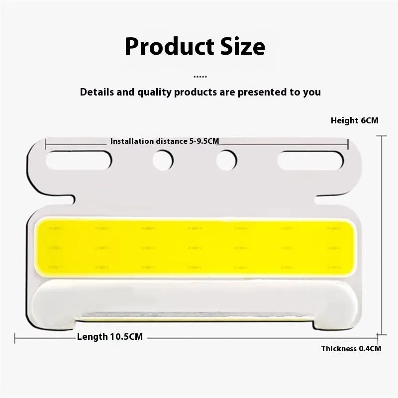 12V and 24V COB LED truck side marker light with grounded tyre light in aluminium alloy housing