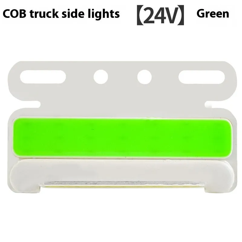 12V and 24V COB LED truck side marker light with grounded tyre light in aluminium alloy housing