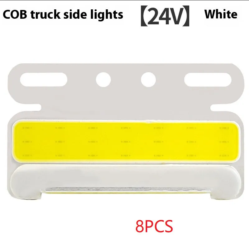 12V and 24V COB LED truck side marker light with grounded tyre light in aluminium alloy housing