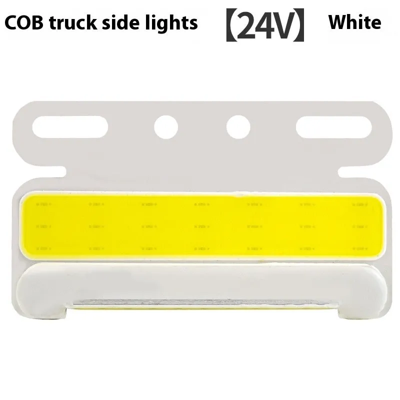 12V and 24V COB LED truck side marker light with grounded tyre light in aluminium alloy housing
