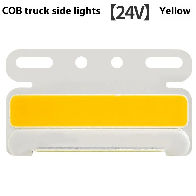 12V and 24V COB LED truck side marker light with grounded tyre light in aluminium alloy housing